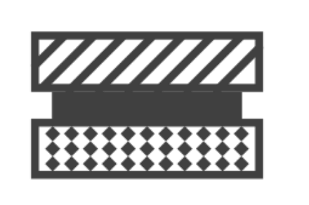 Converting and molding technology icon