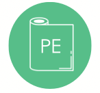 Recycle-ready PE-based monomaterial icon